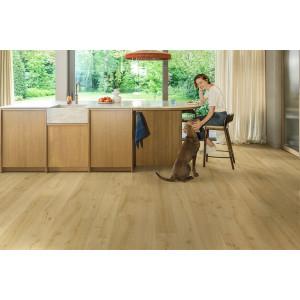 Ламинат Quick-Step Impressive Ultra Дуб миндаль натуральный, 33 класс, фаска 4v, влагостойкий, 12*190*1380 мм